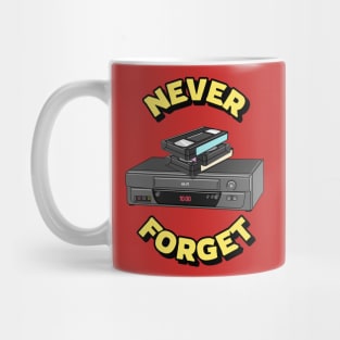 Never Forget Cassette Retro Vintage 60s 70s 80s 90s Mug